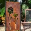 Poppy Corten Steel Screen -Comfortable Garden 3 4 crop 8612984 8313 poppy corten steel screen