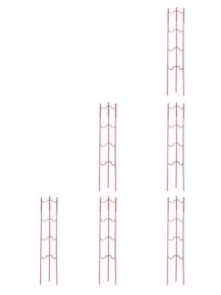 Stacking Tomato Ladders, Set Of 6 -Comfortable Garden 40309 Red stacking tomato ladders set of 6 red tif