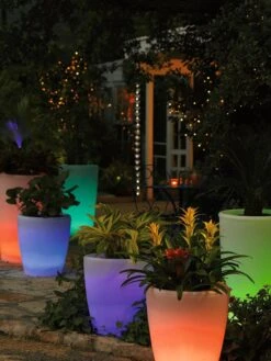 Solar Illuminated Planter, 18" -Comfortable Garden 8586945 856 tif
