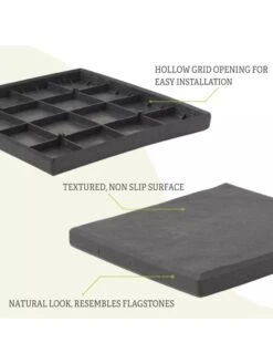 12" X 12" Stomp Stones™, Set Of 4 -Comfortable Garden 8587319 4