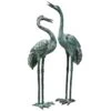 Bronze Crane Statues, Large -Comfortable Garden 8589920 001v