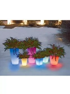 Solar Illuminated Planter, 18" -Comfortable Garden 8592190 505 1