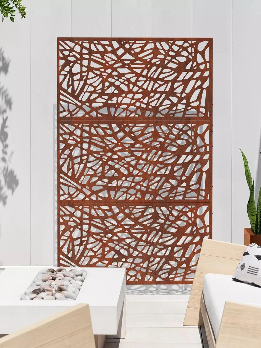 Veradek 3-Panel Privacy Screen Set, Web 3 Veradek 3-Panel Privacy Screen Set, Web