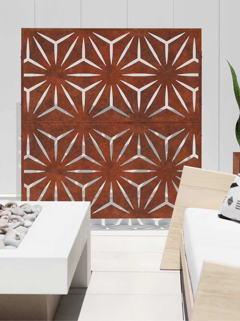 Veradek 2-Panel Privacy Screen Set, Star 4 Veradek 2-Panel Privacy Screen Set, Star - Image 2