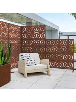 Veradek 2-Panel Privacy Screen Set, Star 19 Veradek 2-Panel Privacy Screen Set, Star -Comfortable Garden 8599214 05v
