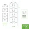 Achla Designs Waves Trellis Extension Piece -Comfortable Garden 8599492 01V tif