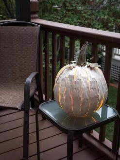 Desert Steel Pumpkin Luminary, Short -Comfortable Garden 8599560 05v