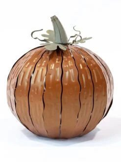 Desert Steel Pumpkin Luminary, Short -Comfortable Garden 8599560 10v