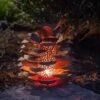Desert Steel Pine Cone Luminary -Comfortable Garden 8599563 01V tif