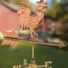 Rooster Cottage Copper Weathervane With Roof Mount -Comfortable Garden 8600284 05v rooster cottage copper weathervane roof mount
