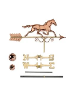 Galloping Horse Copper Weathervane 9 Galloping Horse Copper Weathervane -Comfortable Garden 8600346 04v