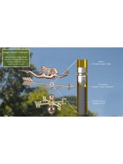 Little Mermaid Copper Weathervane 11 Little Mermaid Copper Weathervane -Comfortable Garden 8600350 06v
