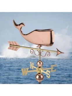 Save The Whalesâ„¢ Copper Weathervane