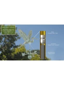 Graceful Blue Heron Copper Weathervane -Comfortable Garden 8600374 06v