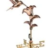 Hummingbird Garden Copper Weathervane With Pole -Comfortable Garden 8600377 01v hummingbird garden copper weathervane pole