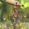 Wine Bottle Cottage Garden Weathervane With Pole -Comfortable Garden 8600383 02v wine bottle cottage garden weathervane pole