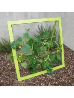 Mira Modern Garden Trellis Jr. 8 Mira Modern Garden Trellis Jr. -Comfortable Garden 8600514 02v mira modern garden trellis jr leaf green