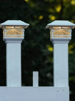 Solar Post Cap Railing Light 2-Pack 13 Solar Post Cap Railing Light 2-Pack -Comfortable Garden 8608699 06V tif