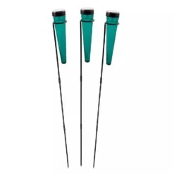 Achla Designs Solar Sparkle Cone With Stakes, Set Of 3 -Comfortable Garden 8609357EMGR 07V jpg