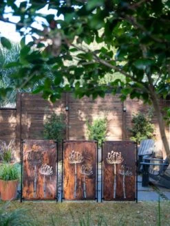 Queen Anne's Lace Corten Steel Screen 9 Queen Anne's Lace Corten Steel Screen -Comfortable Garden 8609526 6301 tif