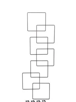 Building Blocks Wall Trellis, 45" -Comfortable Garden 8610183 3933 tif