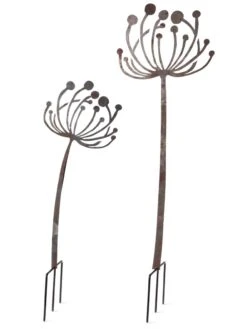 Queen Anne's Lace Garden Stake Set Of 2 -Comfortable Garden 8610210 8091 tif
