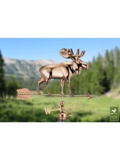 Moose With Arrow Weathervane -Comfortable Garden 8610229 01v