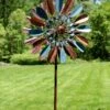 Metallic Leaf Wind Spinner -Comfortable Garden 8610441 152 tif