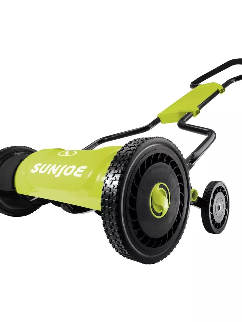 Sun Joe MJ1800M 18-Inch Quad-Wheel, 5-Position, Razor Sharp Cutting Blade, Silent Push Reel Mower 3 Sun Joe MJ1800M 18-Inch Quad-Wheel, 5-Position, Razor Sharp Cutting Blade, Silent Push Reel Mower