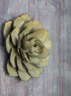 Desert Steel Blue Rose Succulent Sculpture -Comfortable Garden 8610764 02v