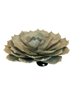 Desert Steel Blue Rose Succulent Sculpture -Comfortable Garden 8610765 01v desert steel blue rose succulent medium