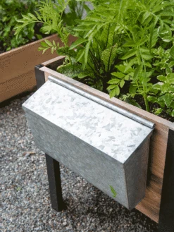 Galvanized Garden Tool Storage Box -Comfortable Garden 8610811 GalvanizedToolStorageBox gif