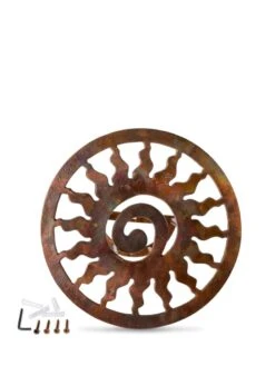 Rustic Sun Wall-Mount Garden Hose Hanger 8 Rustic Sun Wall-Mount Garden Hose Hanger -Comfortable Garden 8611025 0828 tif