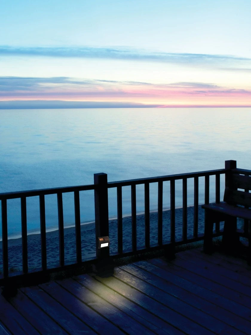 MAXSA® Solar-Powered Metal Deck Light, Set Of 4 3 MAXSA® Solar-Powered Metal Deck Light, Set Of 4