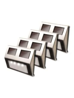 MAXSA® Solar-Powered Metal Deck Light, Set Of 4 17 MAXSA® Solar-Powered Metal Deck Light, Set Of 4 -Comfortable Garden 8611691 ss 04v