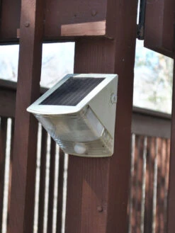 MAXSA® Solar-Powered Motion-Activated Wedge Light