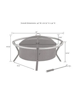 Crosley Yuma Firepit 12 Crosley Yuma Firepit -Comfortable Garden 8611946 07v