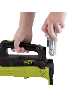 Sun Joe® 24V ION+ 2.0-Ah Cordless Compact Turbine Jet Blower, 100-MPH 350-CFM -Comfortable Garden 8612516 10v