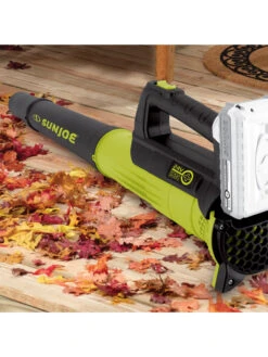 Sun Joe® 24V ION+ 2.0-Ah Cordless Compact Turbine Jet Blower, 100-MPH 350-CFM -Comfortable Garden 8612516 11v