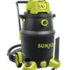 Sun Joe® 16-Gal 1200W 6.5 Pk HP Wet/Dry Shop Vac, HEPA Filtration, Wheeled W/Attachments -Comfortable Garden 8612524 02v sun joe 16 gal 1200w hp wet dry shop hep vac swd16000