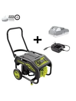 Sun Joe® 4,100/3,300-Running Watt Propane Powered Portable Generator W/24VBattery Starter -Comfortable Garden 8612525 01v