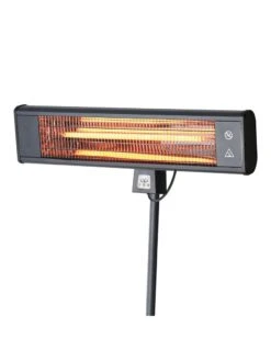 Sun Joe® 1500W Elec. Infrared OD Patio Heater, Adjust Ht. Range, W/Wall Bracket & Cover -Comfortable Garden 8612532 01v