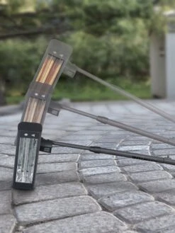 Sun Joe® 1500W Elec. Infrared OD Patio Heater, Adjust Ht. Range, W/Wall Bracket & Cover -Comfortable Garden 8612532 08v