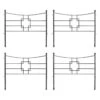 Achla Designs Square-on-Squares Fence Sections, Set Of 4 -Comfortable Garden 8612992 01v achla designs square on squares fence sections set of 4