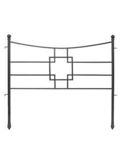 Achla Designs Square-on-Squares Fence Sections, Set Of 4 -Comfortable Garden 8612992 04v
