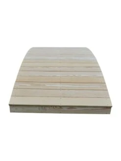 Plank Garden Bridge Unfinished 4' X 10' -Comfortable Garden 8613126 04v 2