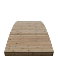 Plank Garden Bridge Unfinished 4' X 12' -Comfortable Garden 8613127 04v