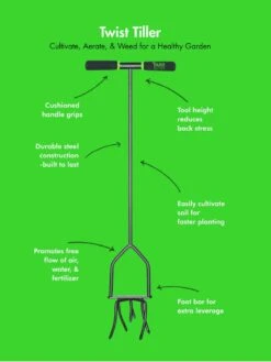 Yard Butler® Twist Tiller -Comfortable Garden 8613177 02v