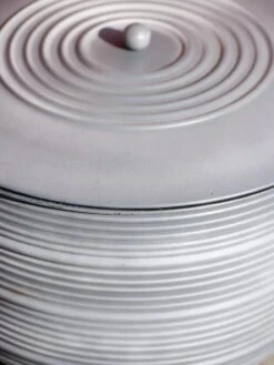 Ribbed Hose Pot With Lid -Comfortable Garden 8613332 0027