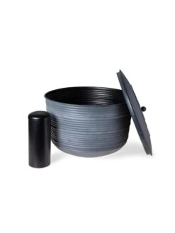 Ribbed Hose Pot With Lid -Comfortable Garden 8613332 5804